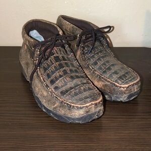 Twisted X Brown Chukka Boots with Moccasin Toe